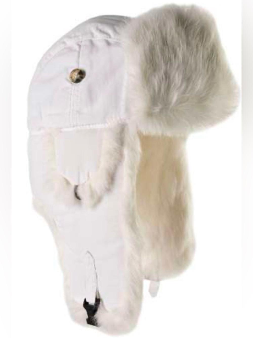 NWOT White Trapper Hat